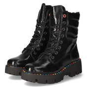 Schnürstiefeletten  Schwarz
