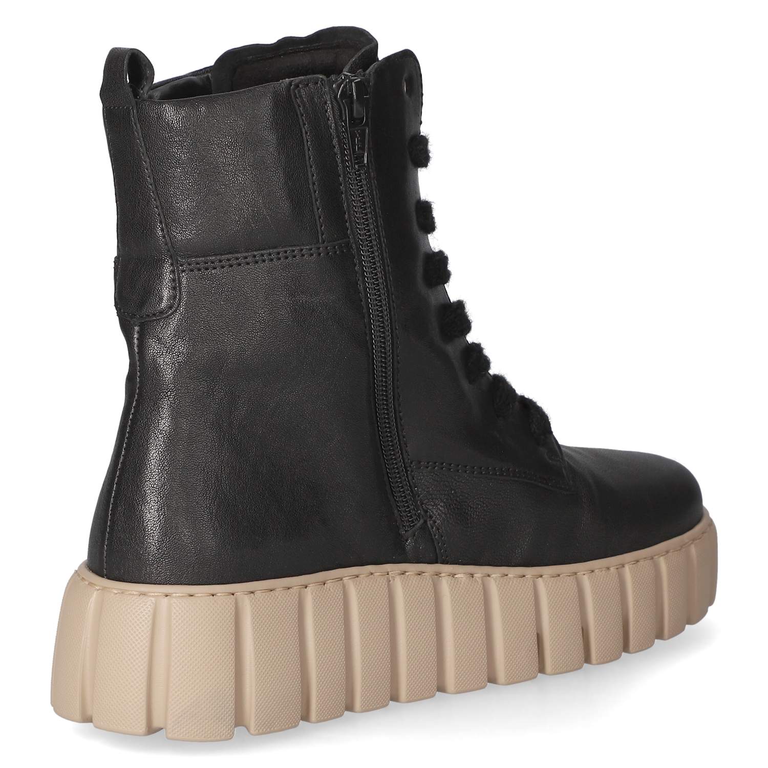 Schnürstiefeletten  Schwarz