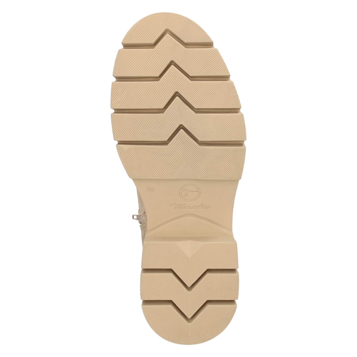 Schnürstiefeletten  Beige