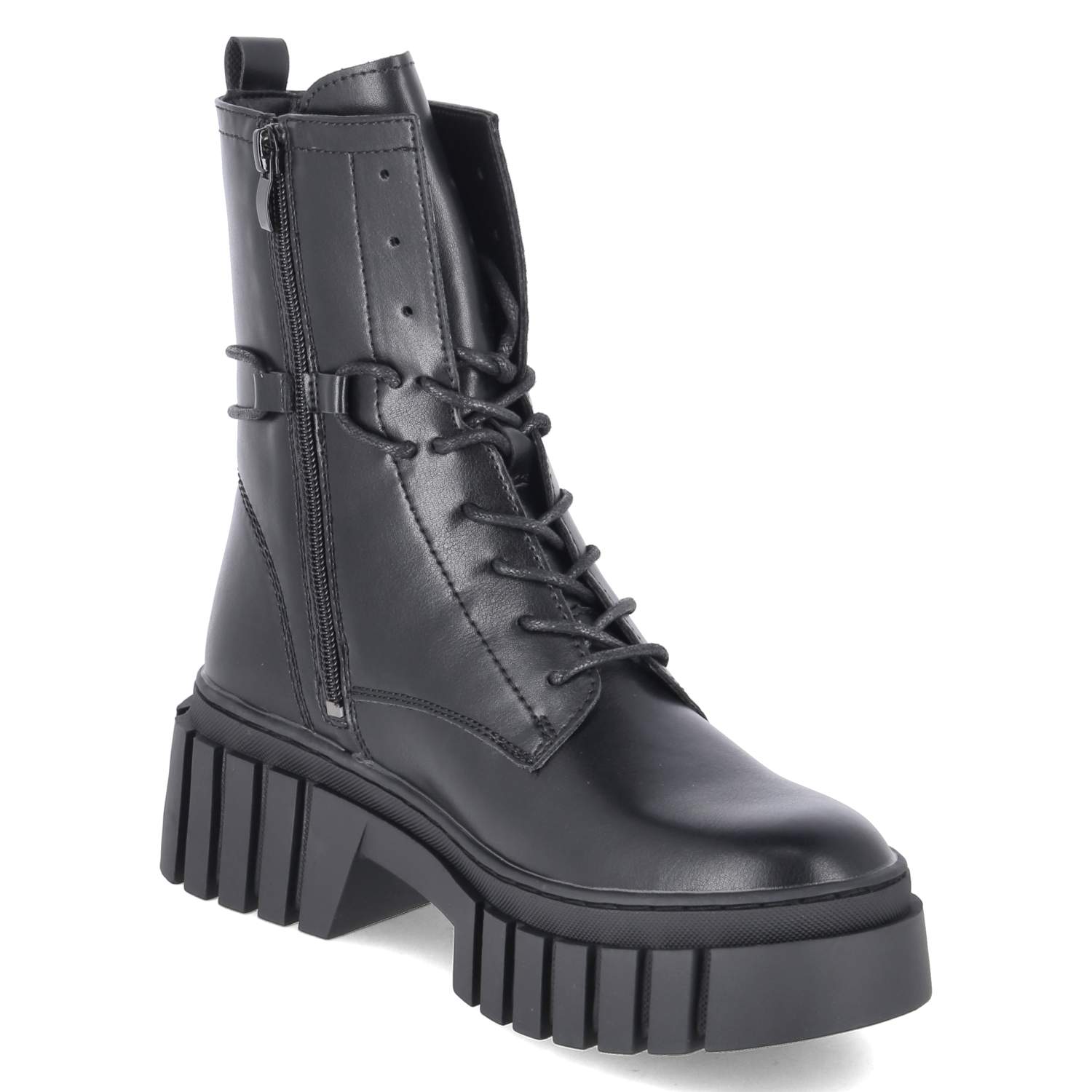 Schnürboots  Schwarz