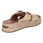 Espadrille-Pantoletten  Beige