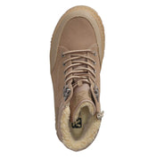 Schnürstiefeletten  Beige
