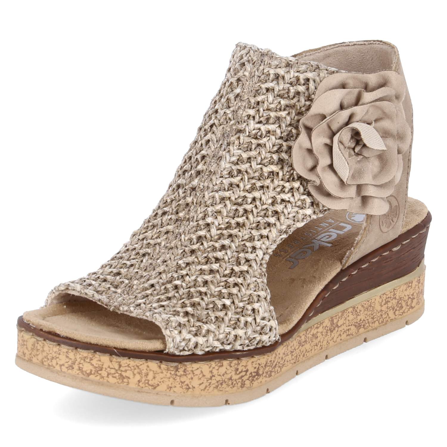 Schaftsandaletten  Beige