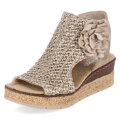 Schaftsandaletten  Beige