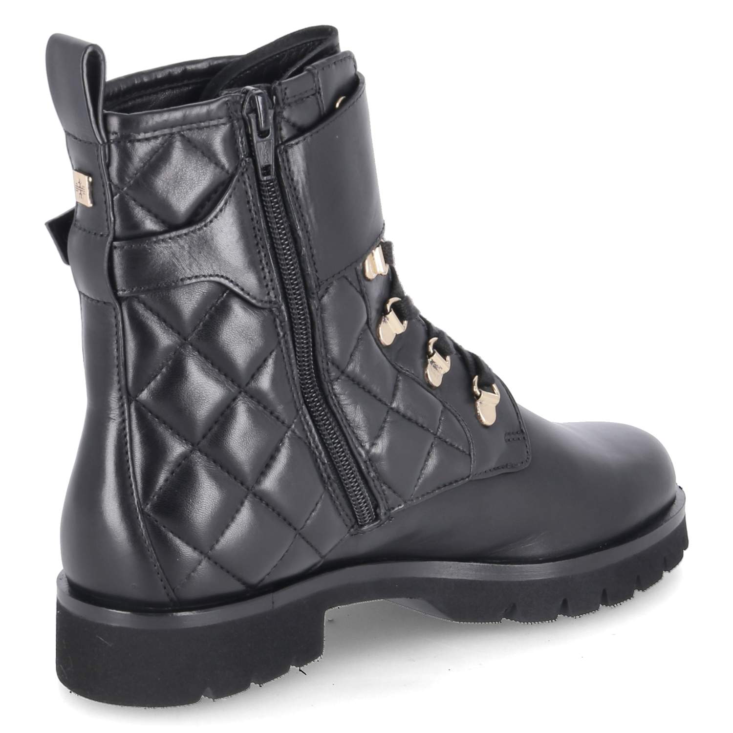 Schnürstiefeletten  Schwarz