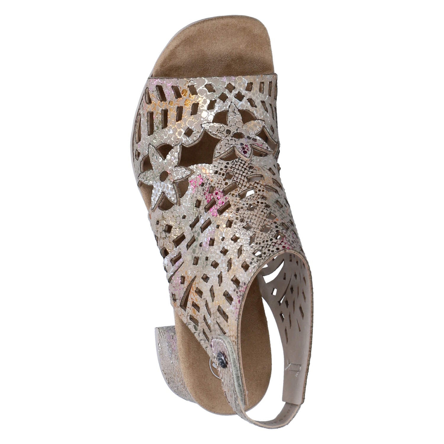 Schaftsandaletten  Beige