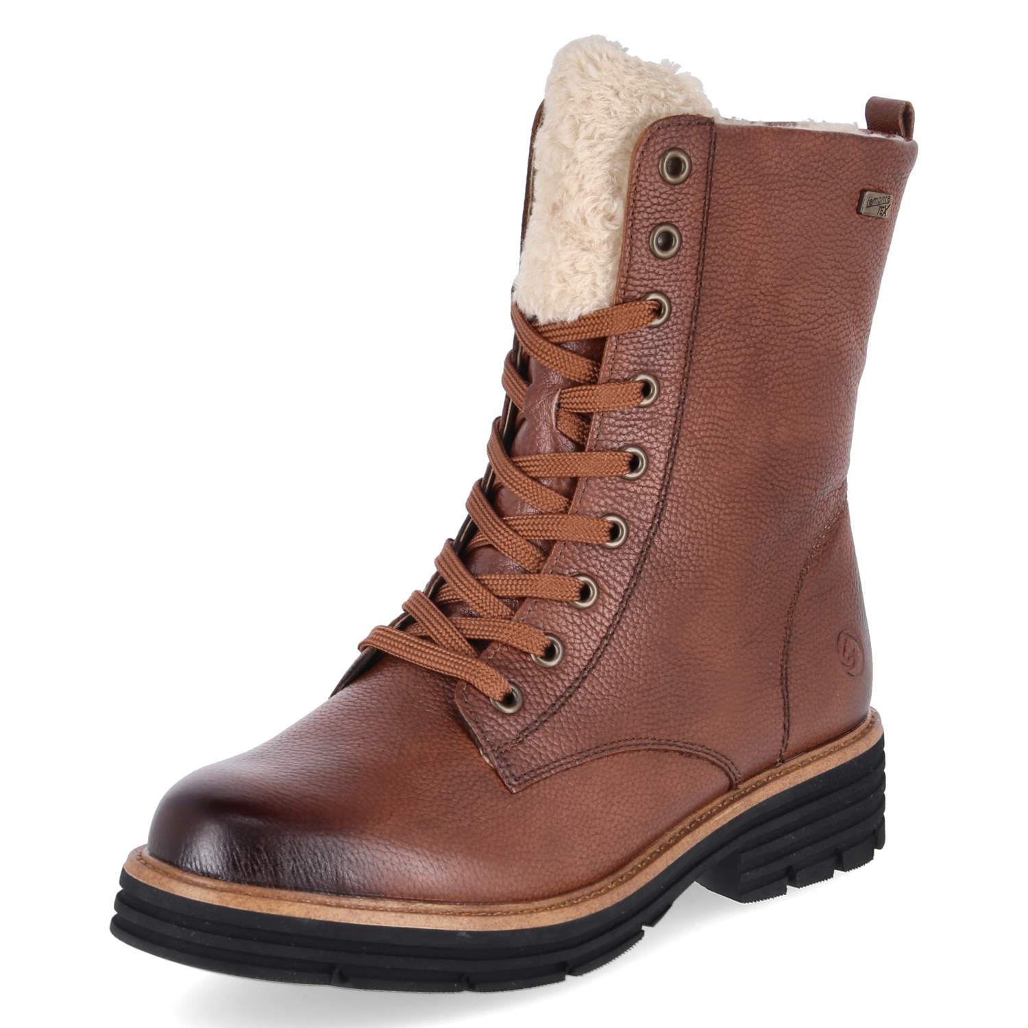 Schnürstiefeletten  Braun