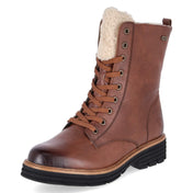 Schnürstiefeletten  Braun
