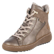 Schnürstiefeletten  Bronze