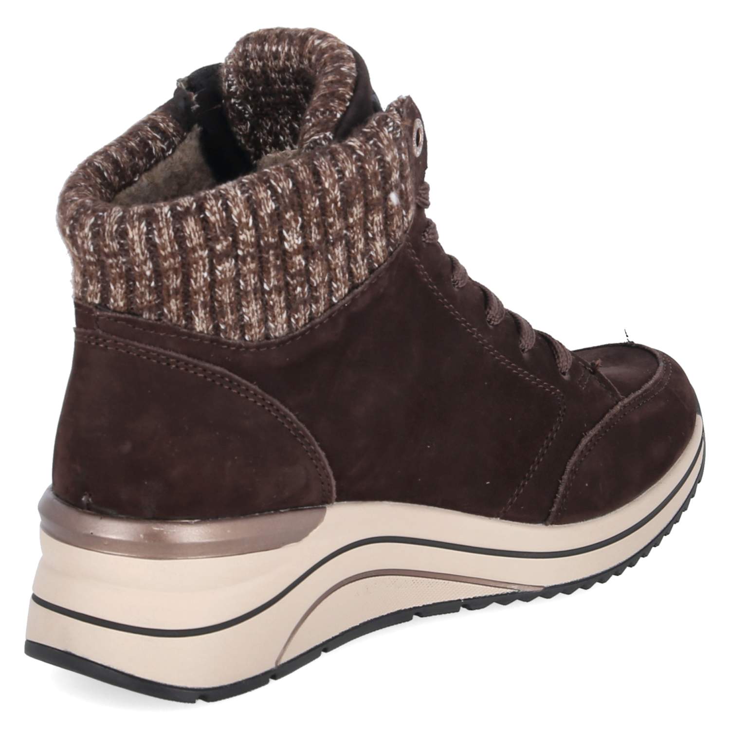 Schnürstiefeletten  Braun