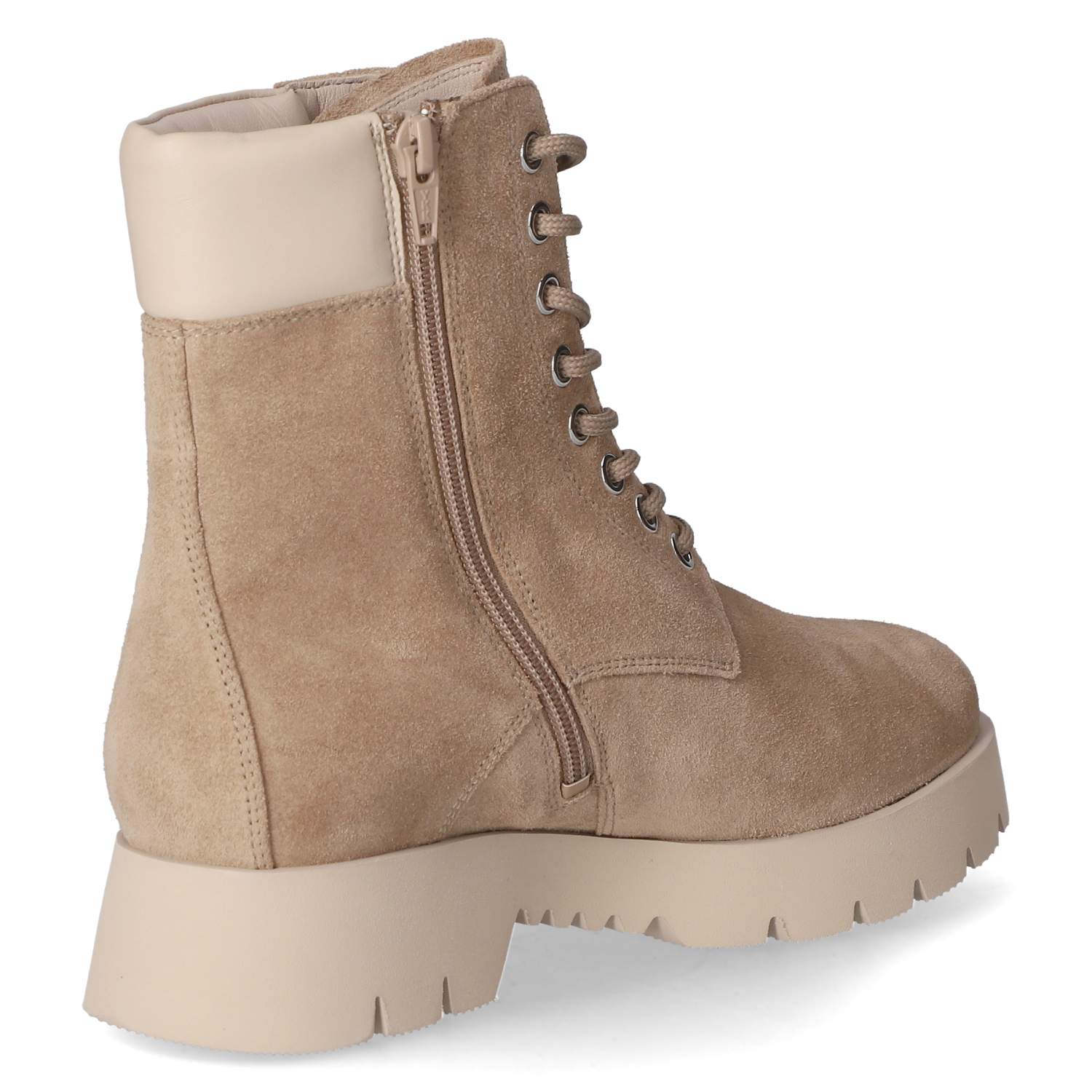 Winterschnürstiefeletten  Beige