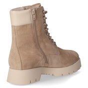 Winterschnürstiefeletten  Beige