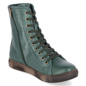 Schnüstiefeletten  Grün