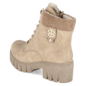 Schnürstiefeletten  Beige