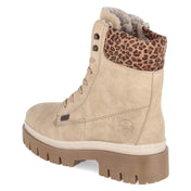 Schnürstiefeletten  Beige