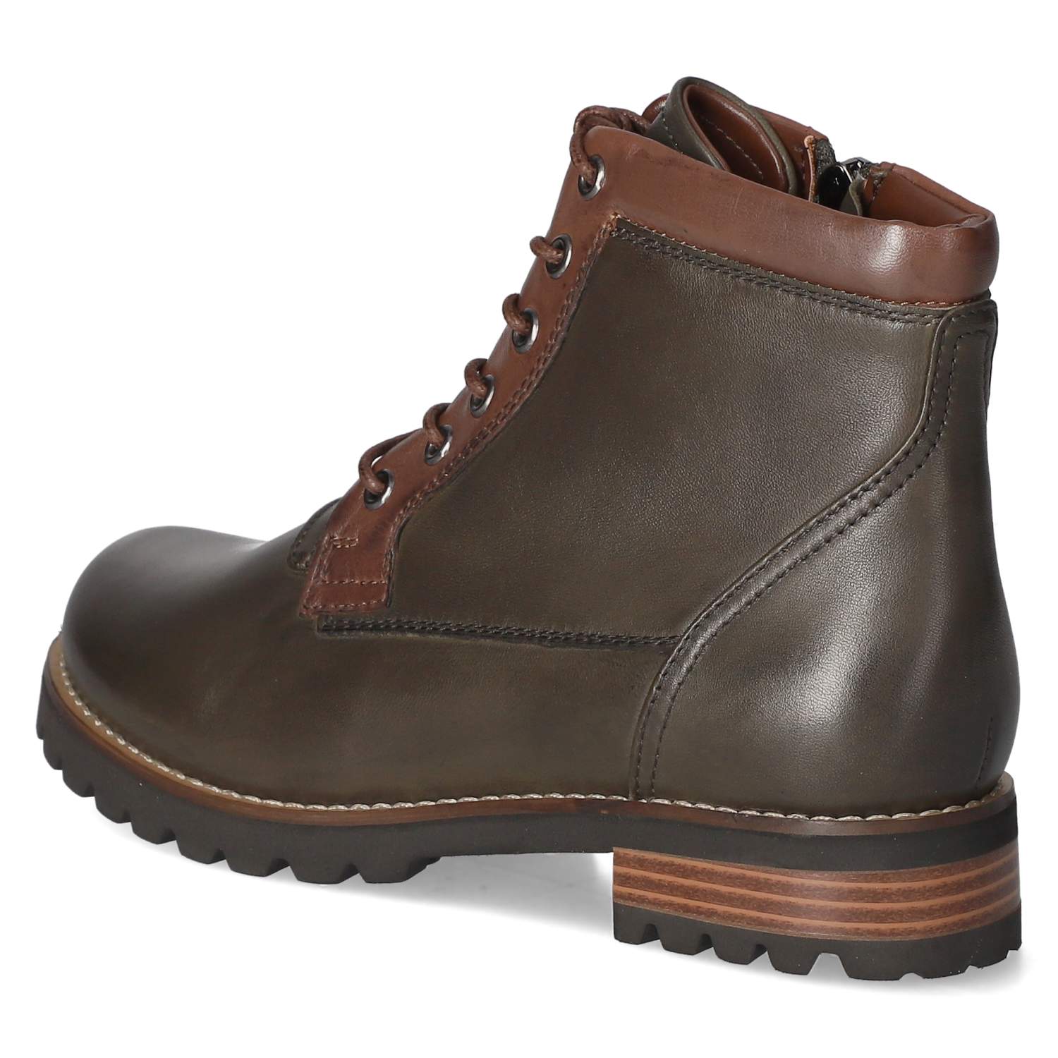 Schnürstiefeletten  Grün