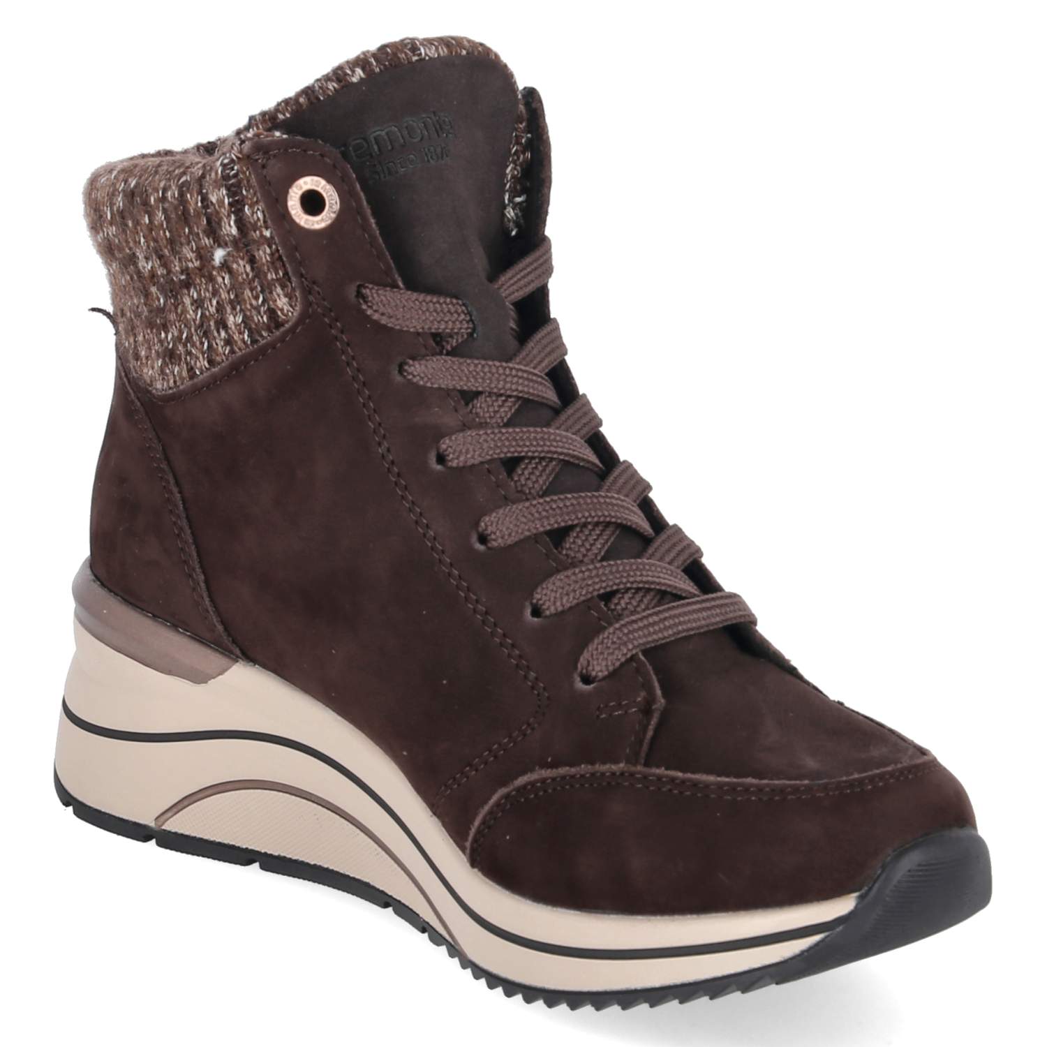 Schnürstiefeletten  Braun