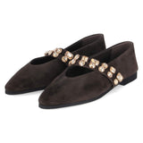 Spangenballerinas  Braun