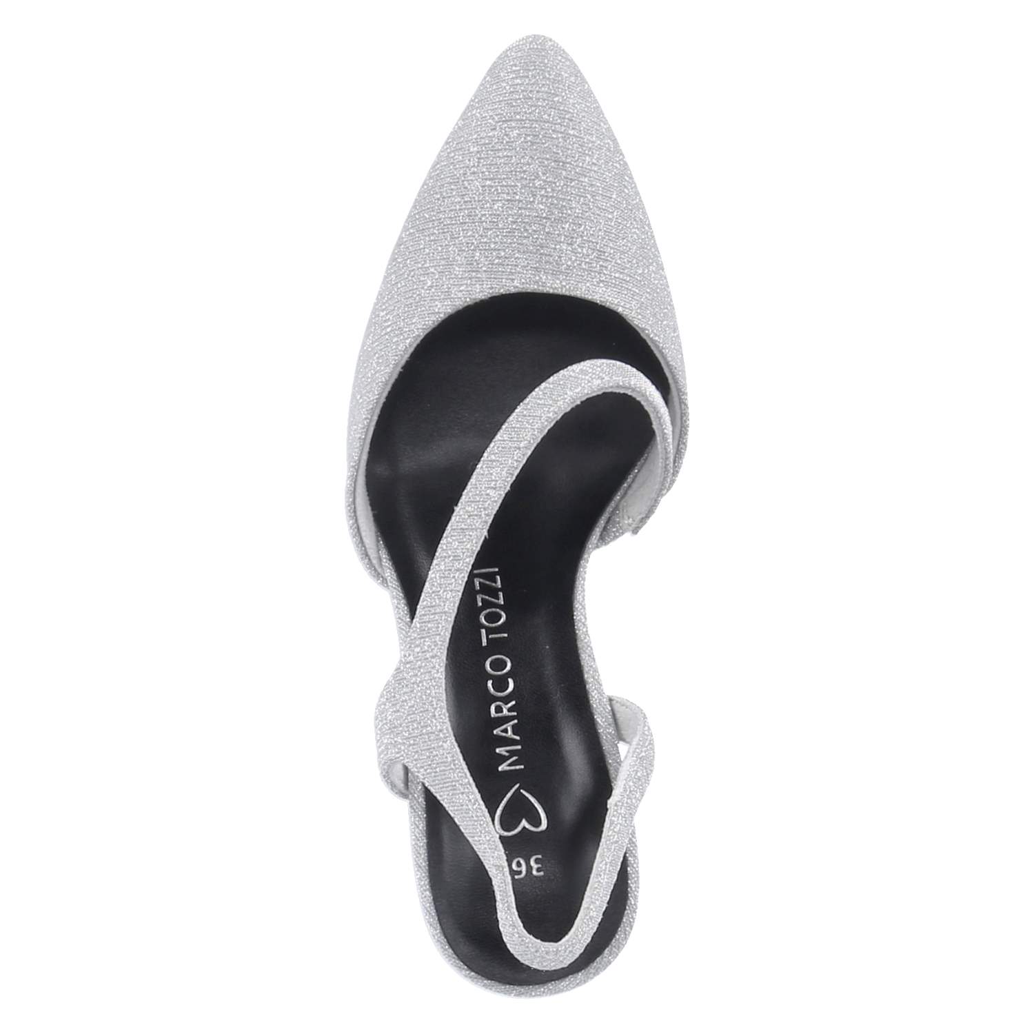 Riemchenpumps Silber