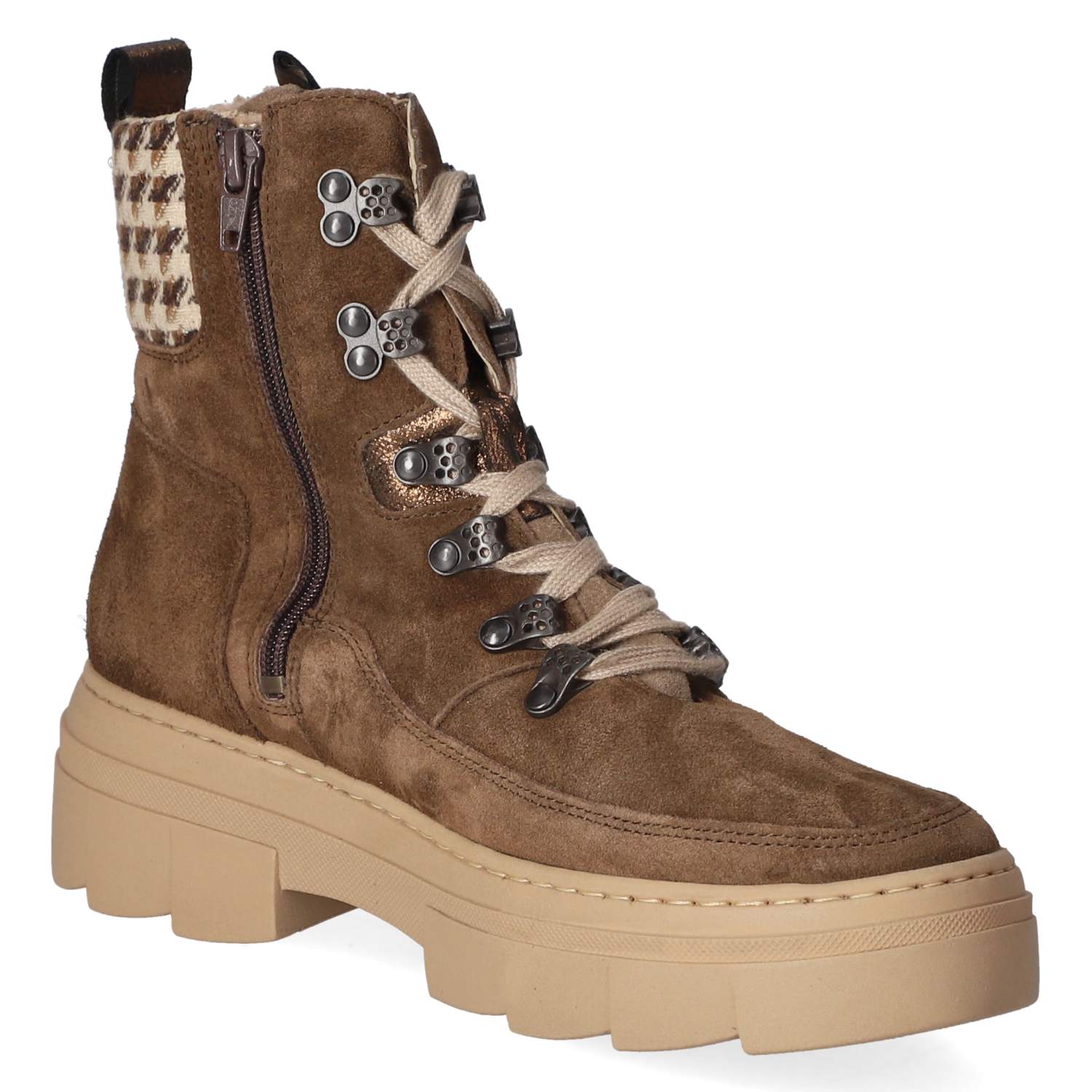 Schnürstiefeletten Saiga Grün