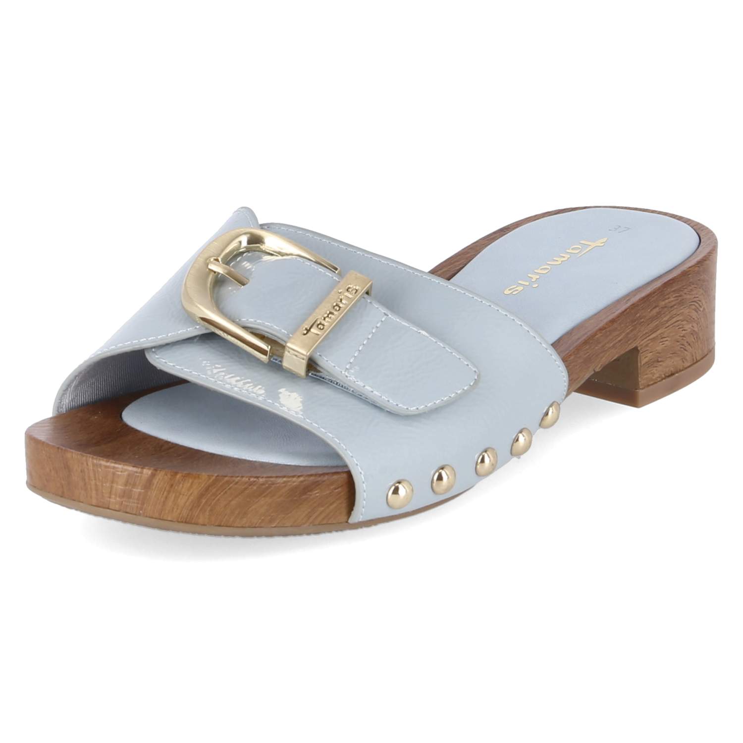 Open Toe Clogs  Blau