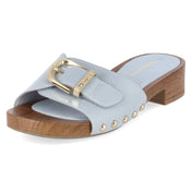 Open Toe Clogs  Blau