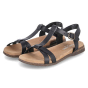 T-Steg-Sandalen FABRICIA 01  Schwarz