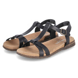 T-Steg-Sandalen FABRICIA 01  Schwarz