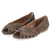 Peep Toe Ballerinas PASSIONATE  Grün