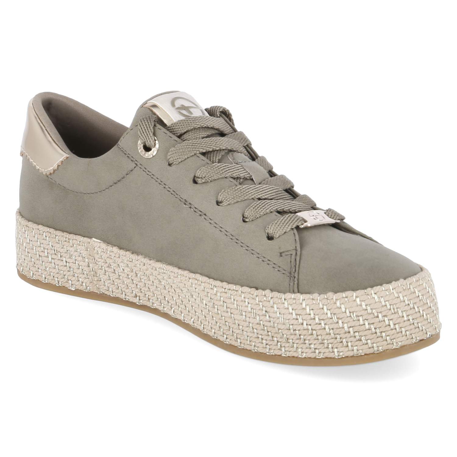 Espadrille-Sneaker  Grün