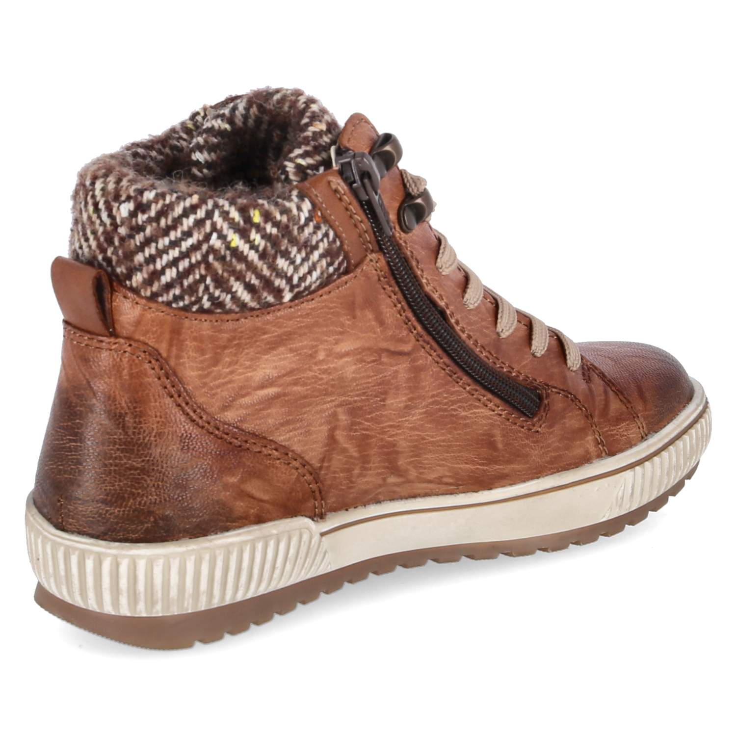 Schnürstiefeletten  Braun
