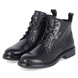 Schnüstiefeletten  Schwarz