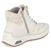Schnürstiefeletten  Beige