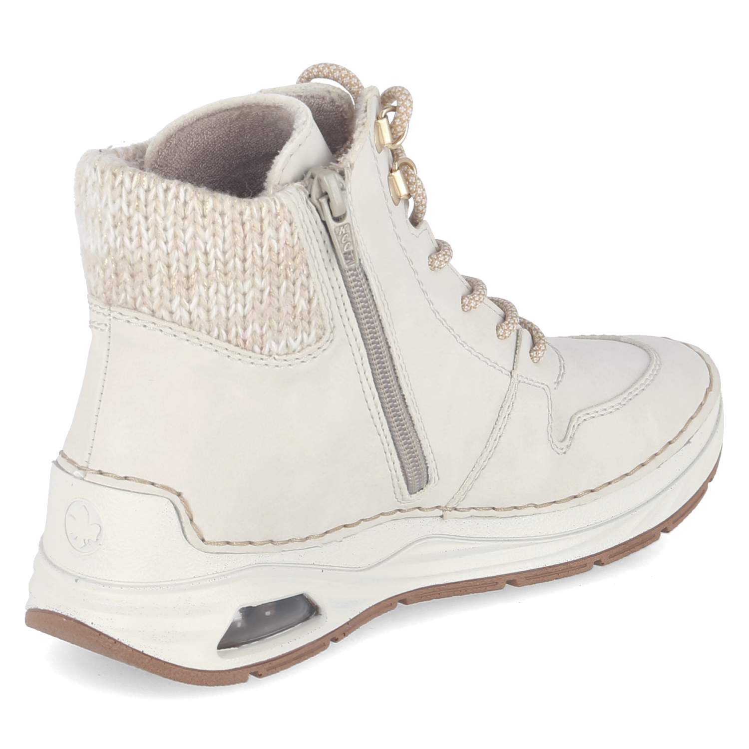 Schnürstiefeletten  Beige