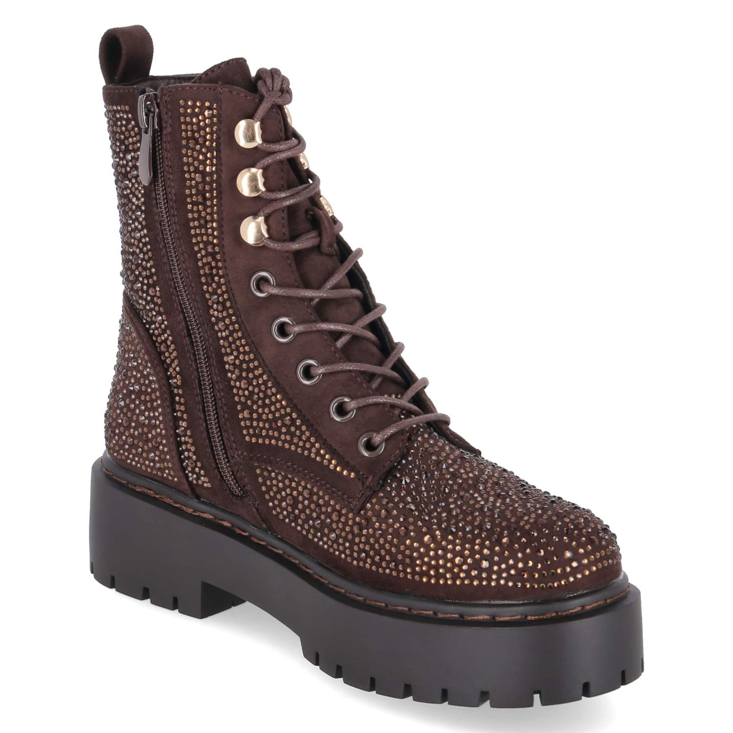 Schnürboots  Braun