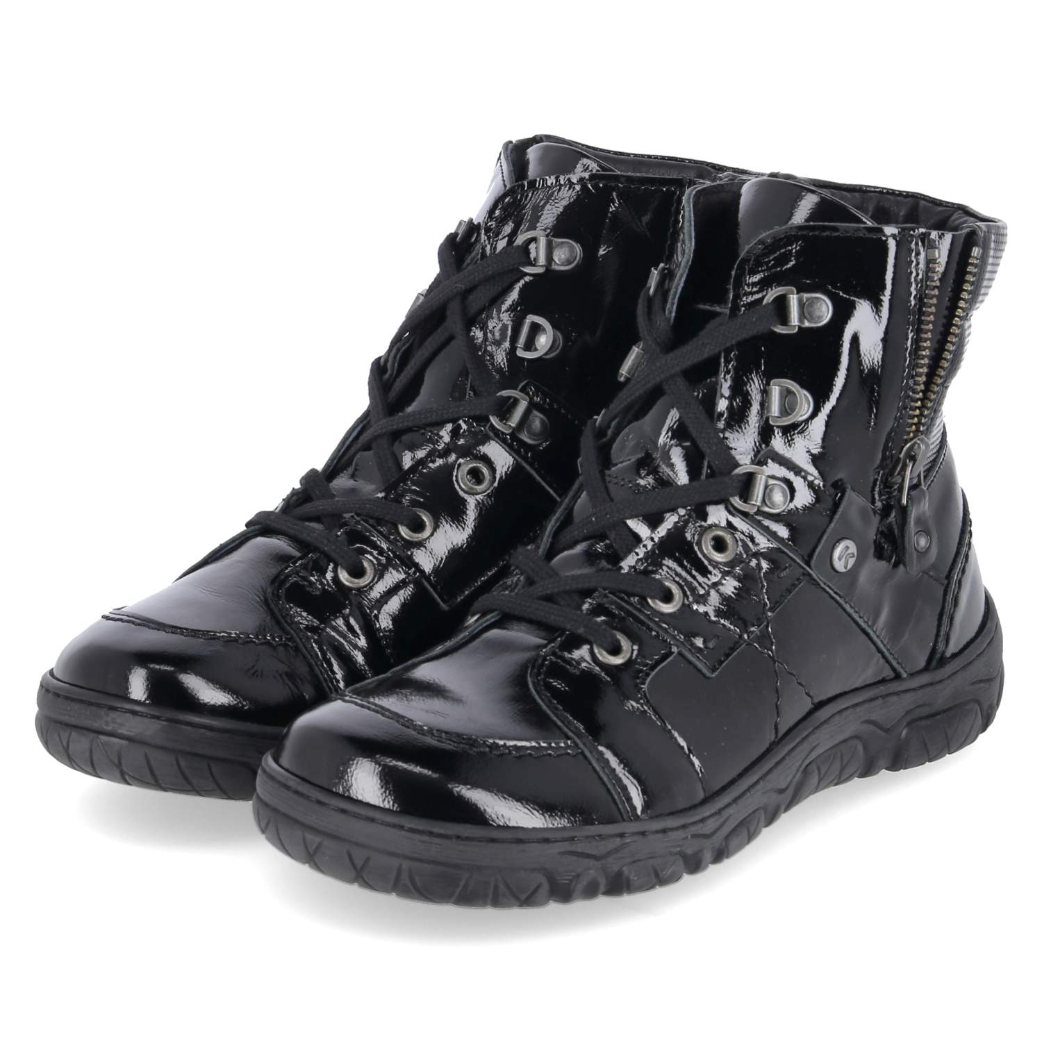 Schnürboots  Schwarz