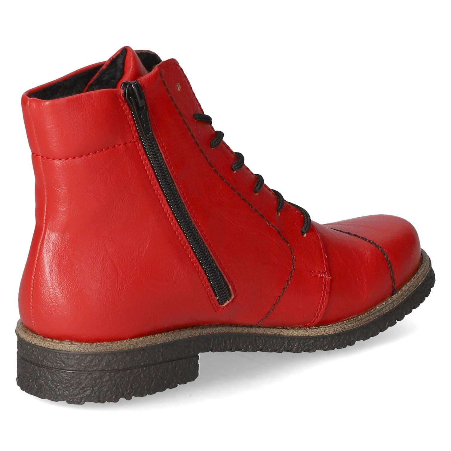 Schnürstiefeletten  Rot