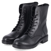 Schnüstiefeletten  Schwarz
