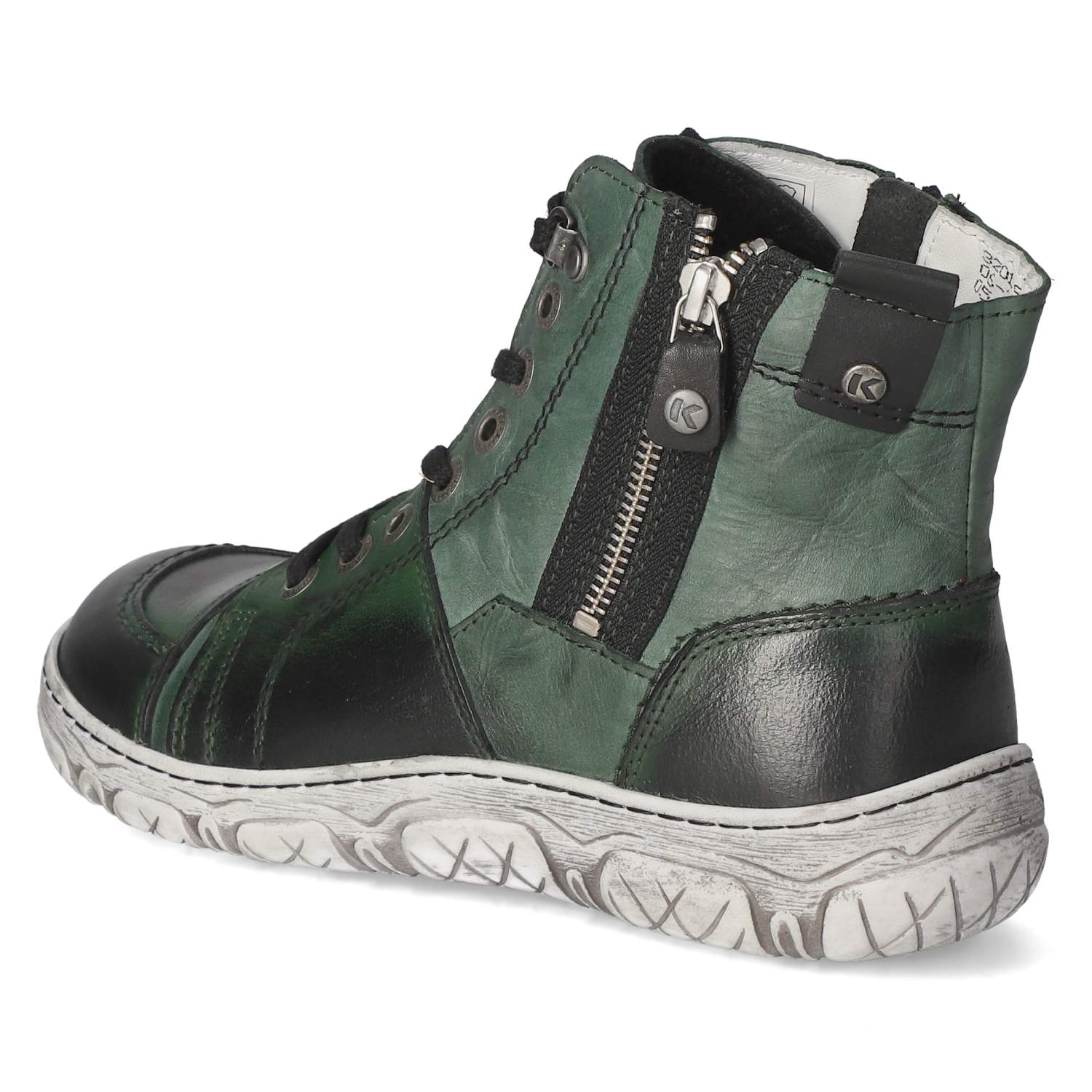 Schnürstiefeletten  Grün