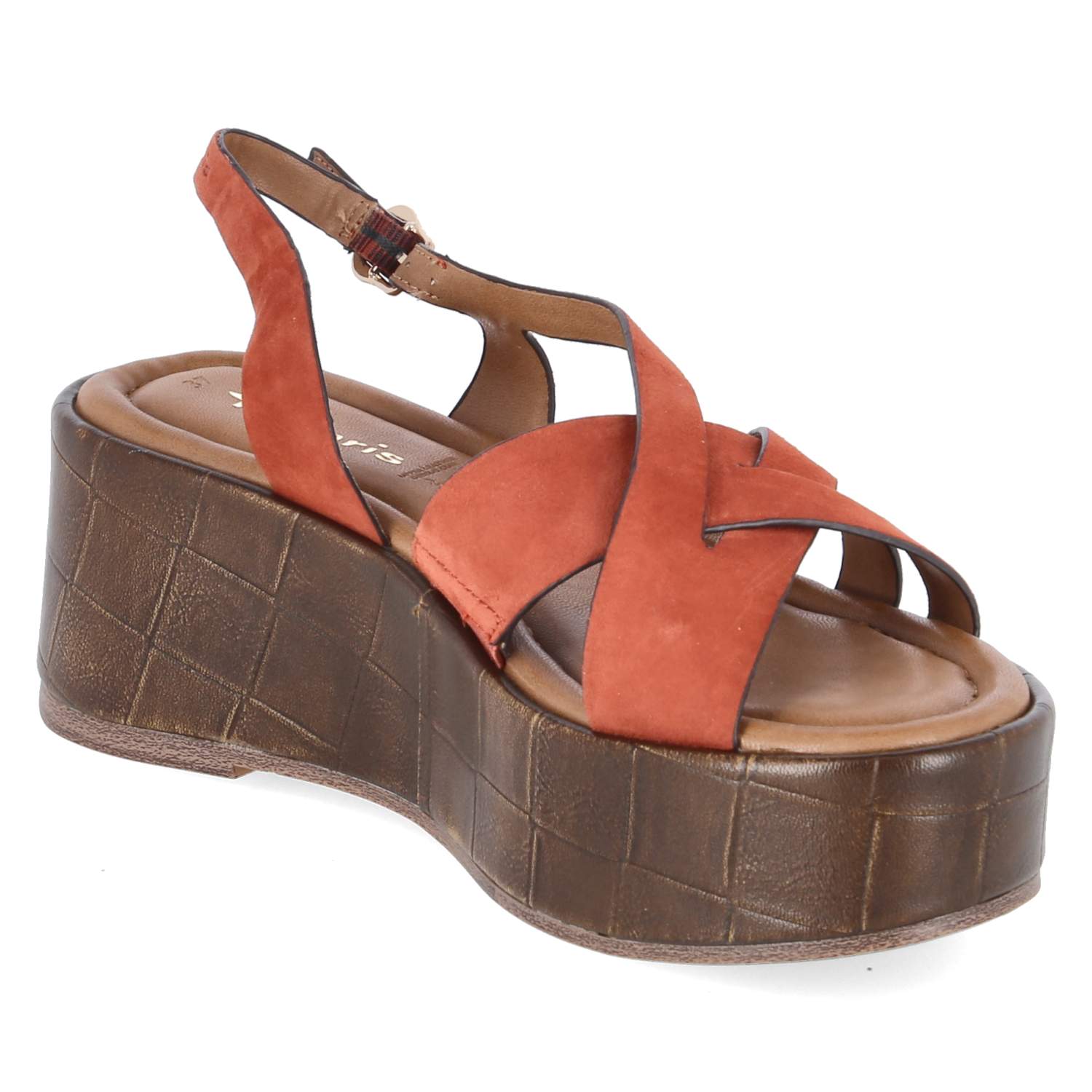 Plateausandalen  Rot