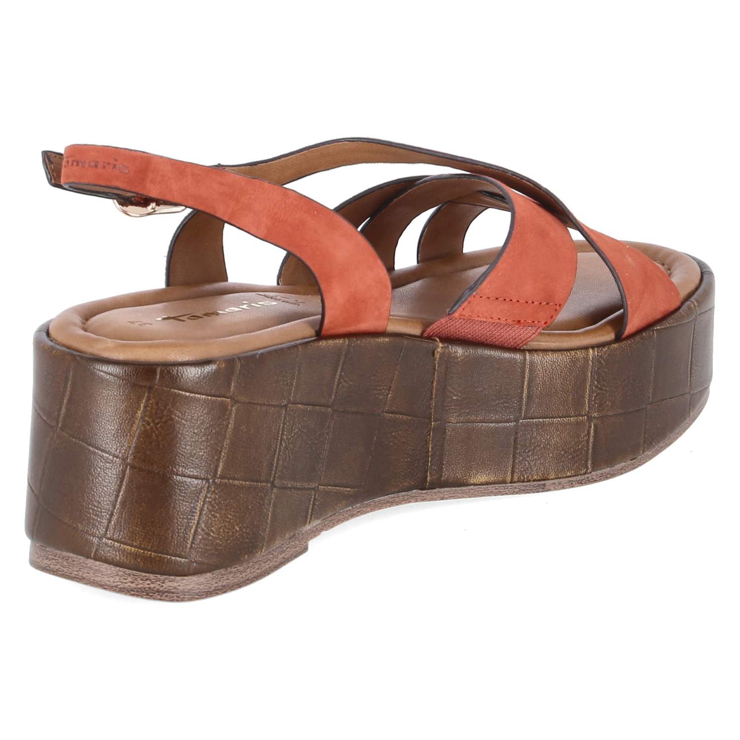 Plateausandalen  Rot
