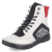 Schnürstiefeletten  Weiß