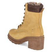 Schnürstiefeletten  Gelb