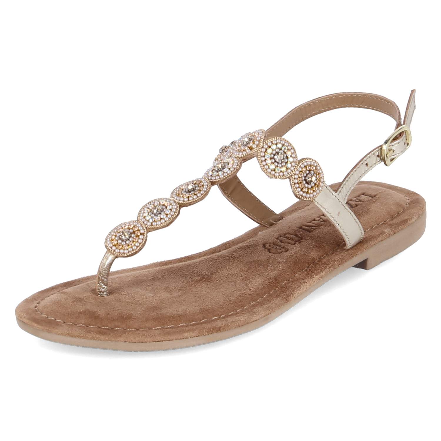 Zehentrenner-Sandalen  Gold