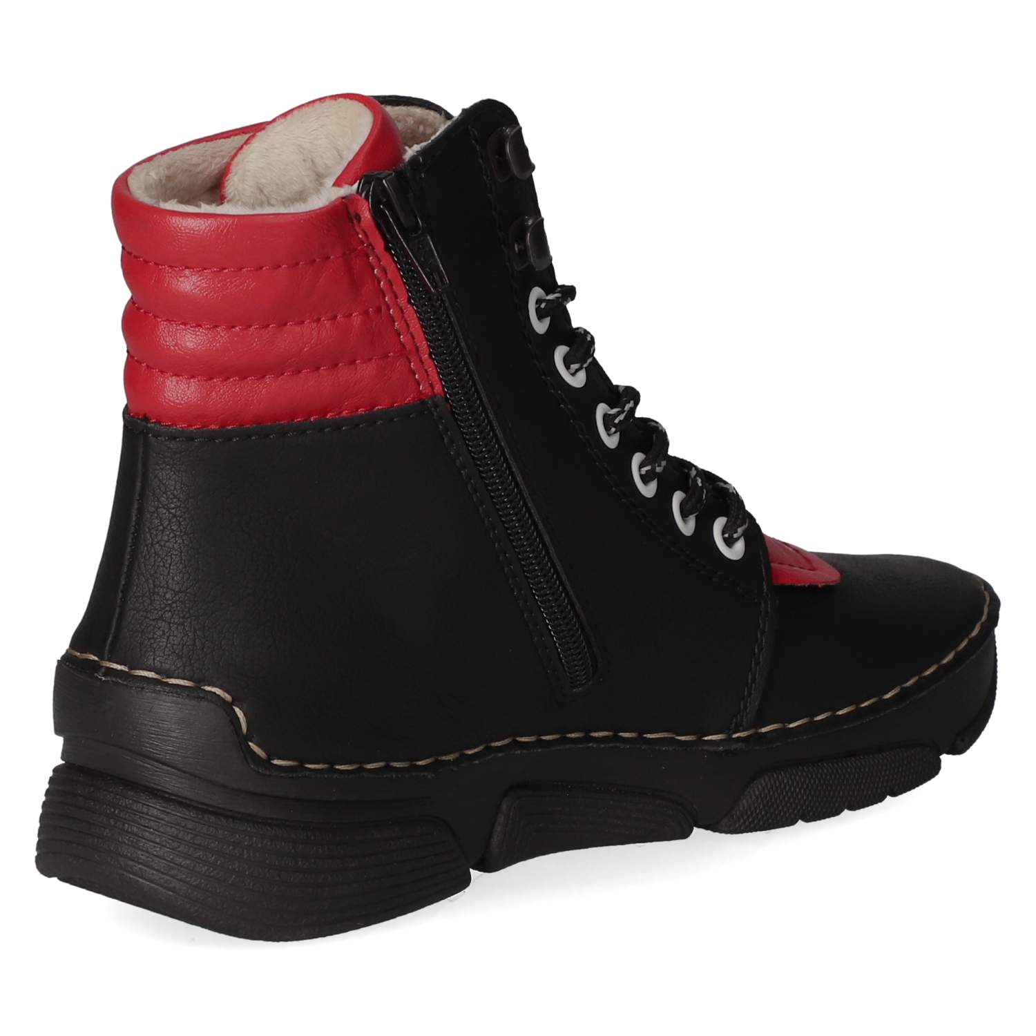 Schnürstiefeletten  Schwarz