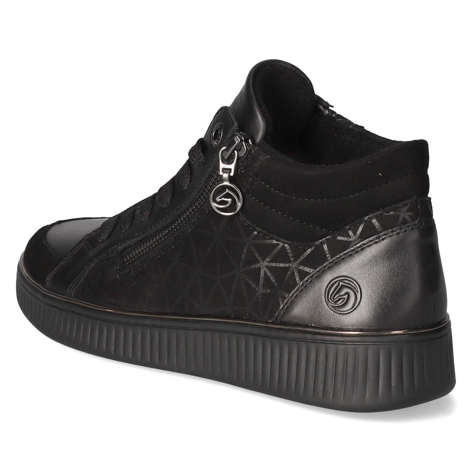 Schnürstiefeletten  Schwarz