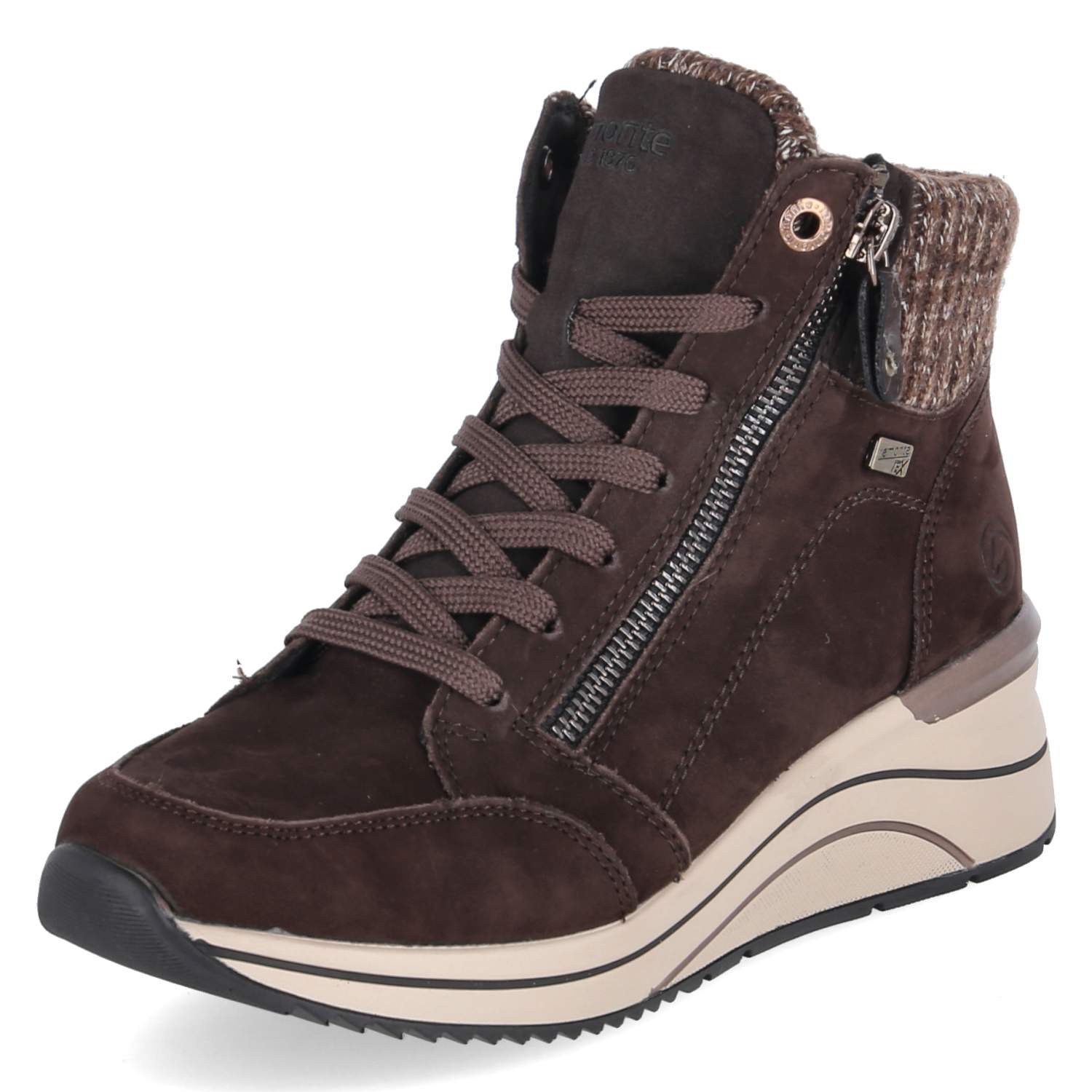 Schnürstiefeletten  Braun