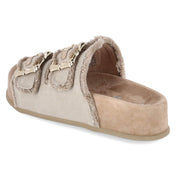 Plateaupantoletten  Taupe