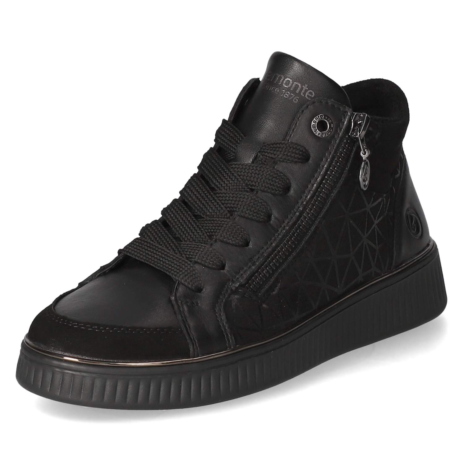 Schnürstiefeletten  Schwarz