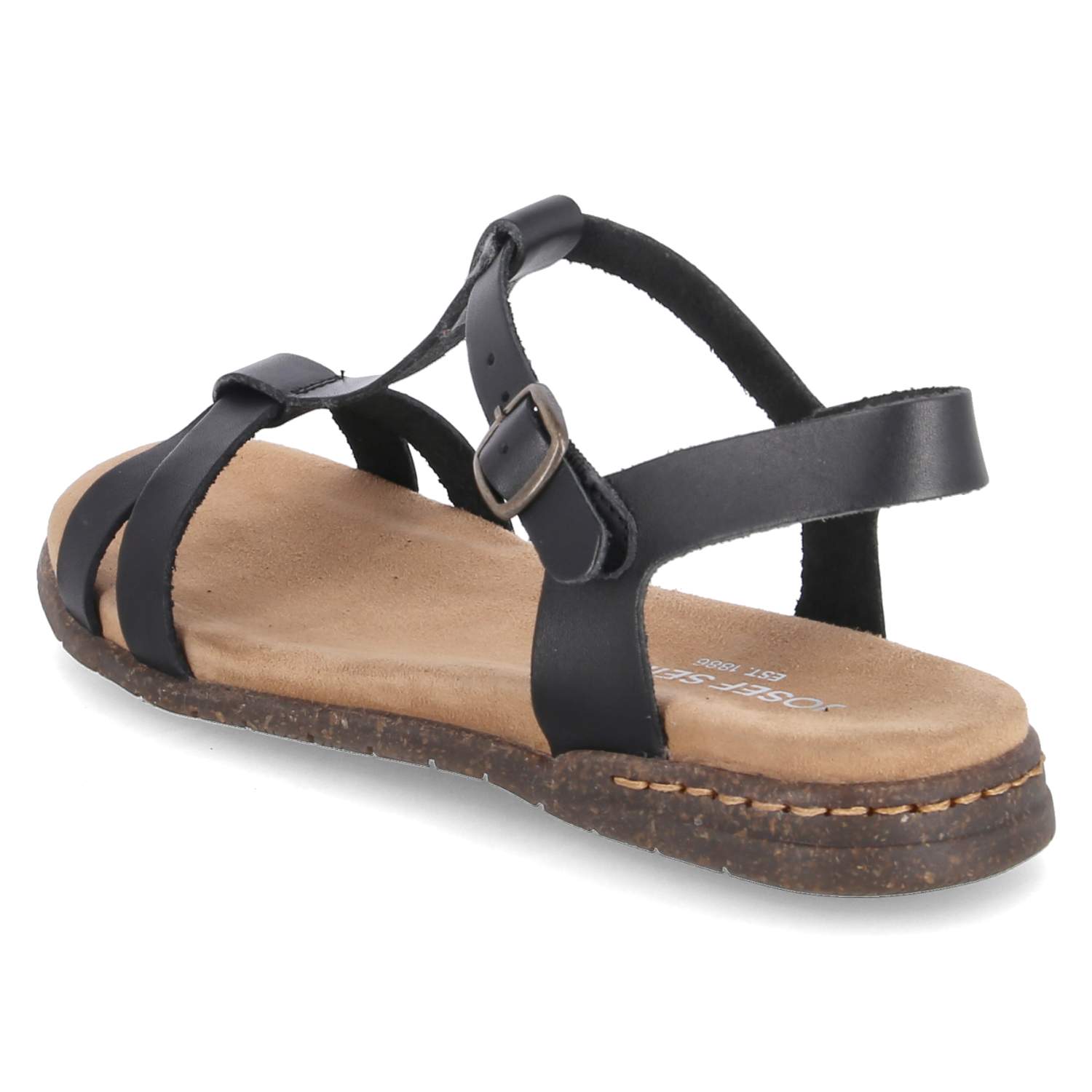 T-Steg-Sandalen FABRICIA 01  Schwarz